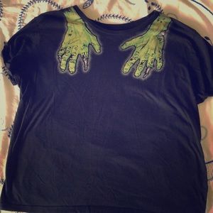 Iron Fist zombie distressed hand shirt